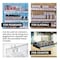 Azar Displays Adjustable Tall Divider Bin Cosmetic Tray w Pushers - Customize Slot Size to Product, Black, 2-Pack 225830-TALL-BLK-2PK - alternate 9